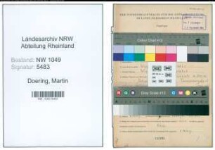 Entnazifizierung Martin Doering , geb. 27.05.1904 (Referent)
