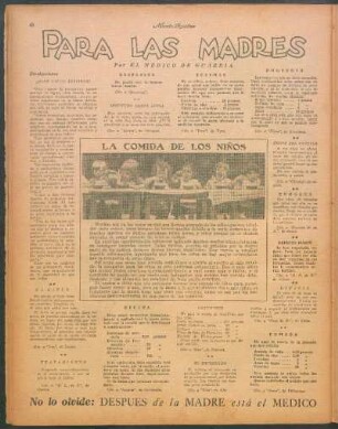 La comida de los niños