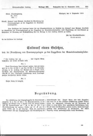 Beilagen 1 bis 374