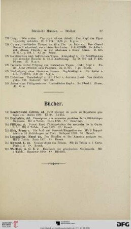 Bücher (Nr. 730-736)