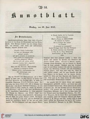 Nr. 51 - 60 (29. Juni 1841 - 29. Juli 1841)