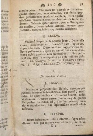 II. De operibus diuinis.