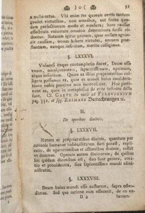II. De operibus diuinis.