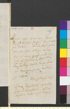 Brief von Kalb, Charlotte Sophie Juliane von an Goethe, Johann Wolfgang von