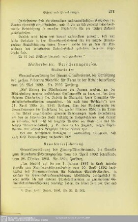 II.1.7 Waldarbeiter. Versicherungswesen.