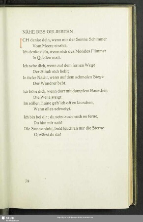 Nähe der Geliebten