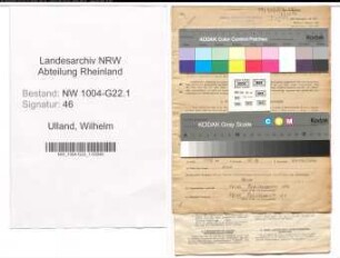 Entnazifizierung Wilhelm Ulland , geb. 11.10.1908 (Monteur)