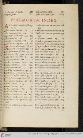Psalmorum Index
