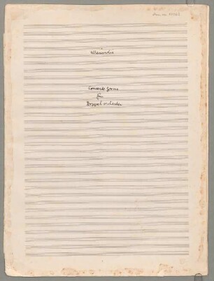 Concerti grossi, orch (2), Excerpts - BSB Mus.ms. 17062 : Concerto grosso für Doppelorchester