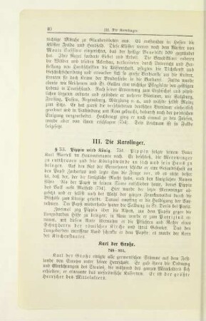 III. Die Karolinger