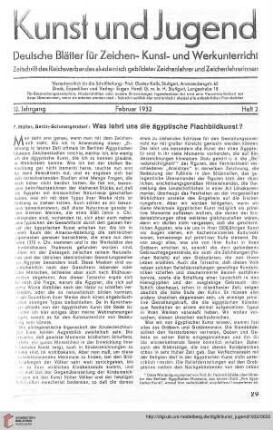 N.F. 12.1932: Was lehrt uns die ägyptische Flachbildkunst?