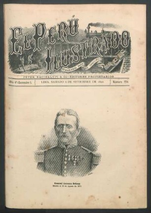 [Retrato de] General Antonio Deheza : Muerto el 30 de Agosto de 1872.