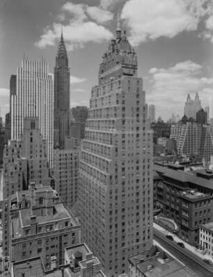 New York, Blick von Tudor City zum Chrysler Building