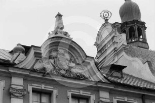 Giebel des Schifffahrtsmuseums in Riga