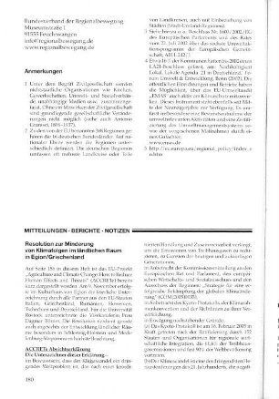 Mitteilungen. Berichte. Notizen.