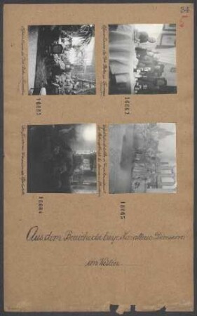 Gefechtsstand der Div. in Warneton während der Stellungskämpfe bei Messines in Flandern
