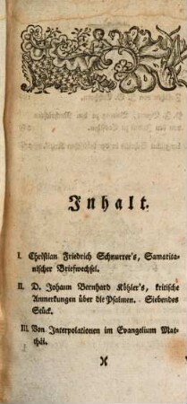 Repertorium für biblische und morgenländische Litteratur, 9. 1781