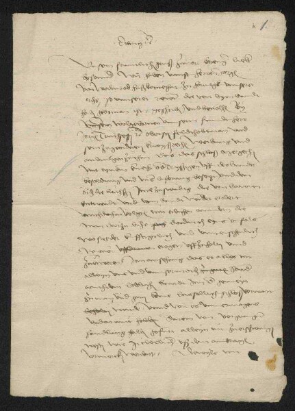 Schriftwechsel des Deutschmeisters Dietrich von Cleen und dessen Nachfolger Walther von Cronberg, Teil II: 15. Juni 1525 - 4. März 1528