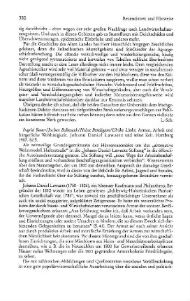 Bauer, Ingrid ; Bohnsack, Jochen; Brüdigam, Heinz; ... :: Armut, Arbeit und bürgerliche Wohltätigkeit, Johann Daniel Lawaetz und seine Zeit : Hamburg, 1987