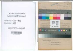 Entnazifizierung August Beermann , geb. 19.03.1886 (Amtsangestellter)