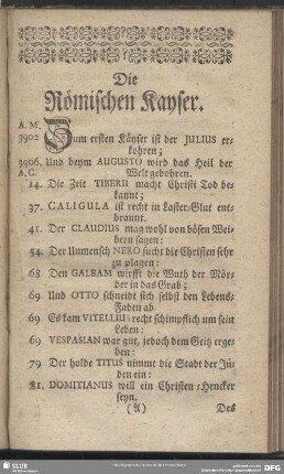 Die Römischen Kayser