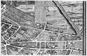 Le Plan de Paris de Louis Bretez, dit Plan de Turgot — Plan 12: De la Courtille et du boulevard du Temple au boulevard du Montparnasse