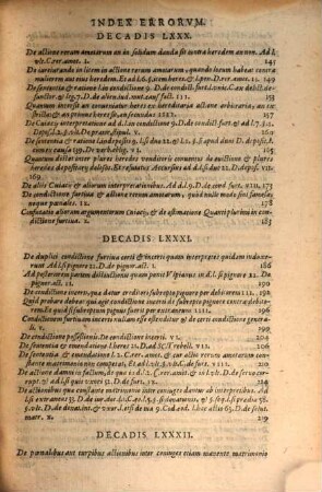 De erroribus pragmaticorum et interpretum iuris chilias, 4. Decas 76 - 100. - Ed. 1. - 1615