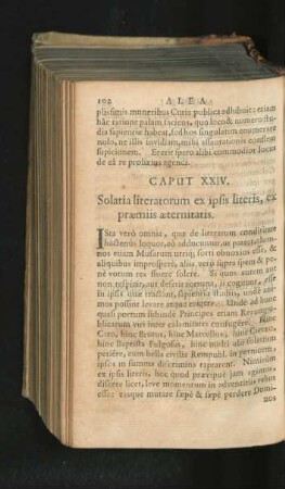 Caput XXIV. Solatia literatorum ex ipsis literis, ex praemiis aeternitatis.