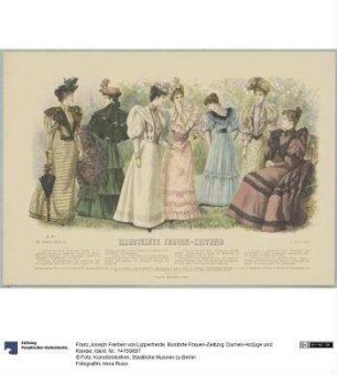 Illustrirte Frauen-Zeitung: Damen-Anzüge und Kleider
