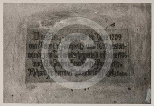 Gedenktafel an der evangelischen Kirche Parchwitz