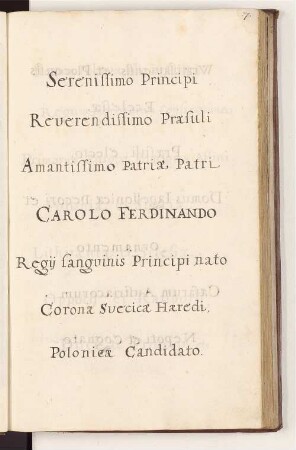 [Laudatio und Dedicatio]