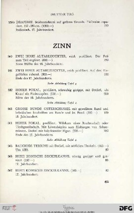 Zinn (Nr. 560-584)