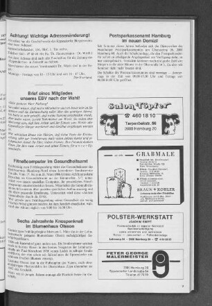 Brief eines Mitgliedes unseres EBV nach der Wahl