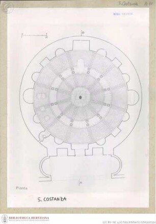 Grundriss des Mausoleo di Santa Costanza