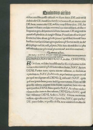 Quintus actus.
