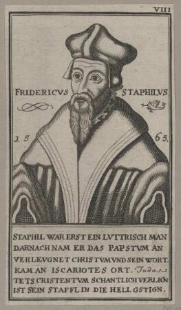 Bildnis des Fridericvs Staphilvs