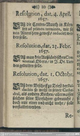 Resolution, dat. 1. Octobr. 1657