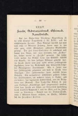 XXXIV. Feucht, Schwarzenbruck, Gsteinach, Kanalbrücke.