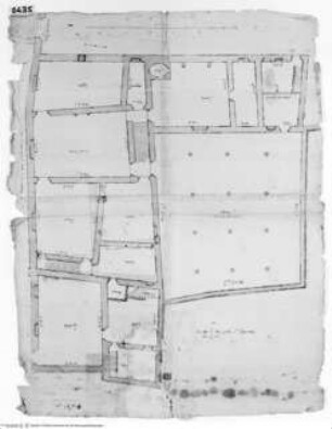Rom, Vigna Bandini auf dem Quirinalshügel, Kasino, Grundriss des Piano nobile