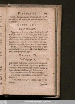 Caput VIII. De Notatione.