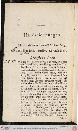 Handzeichnungen (969-1356)