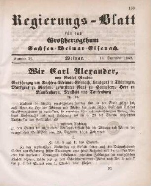 Nr. 26 : 14. September 1862