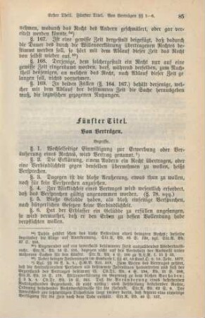 Fünfter Titel. Von Verträgen.