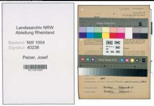 Entnazifizierung Josef Pelzer , geb. 11.08.1898 (Bauschreiber)