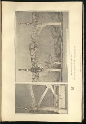 Entwurf für den Wettbewerb zu einer Neckarbrücke bei Mannheim