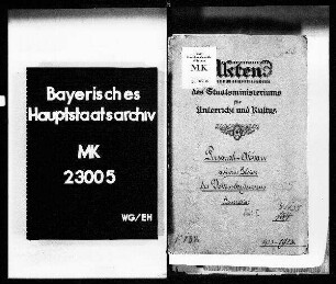 Personal-Abbau auf dem Gebiete des Volksschulwesens.