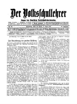 Zur Neuordnung der zweiten Prüfung