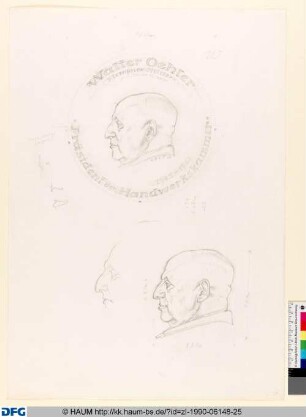 Entwurf für eine Walter Oehler-Plakette