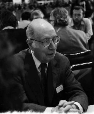 32. Tagung 1982 Physiker; Beim Studentenabend: Eugene Wigner