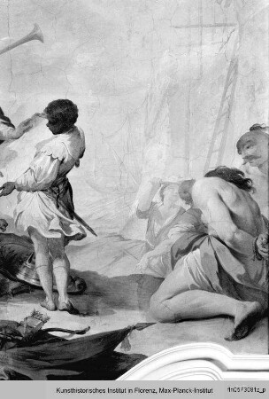 Szenen zur Familiengeschichte der Della Gherardesca : Die Gründung des Hafens Bonifacio